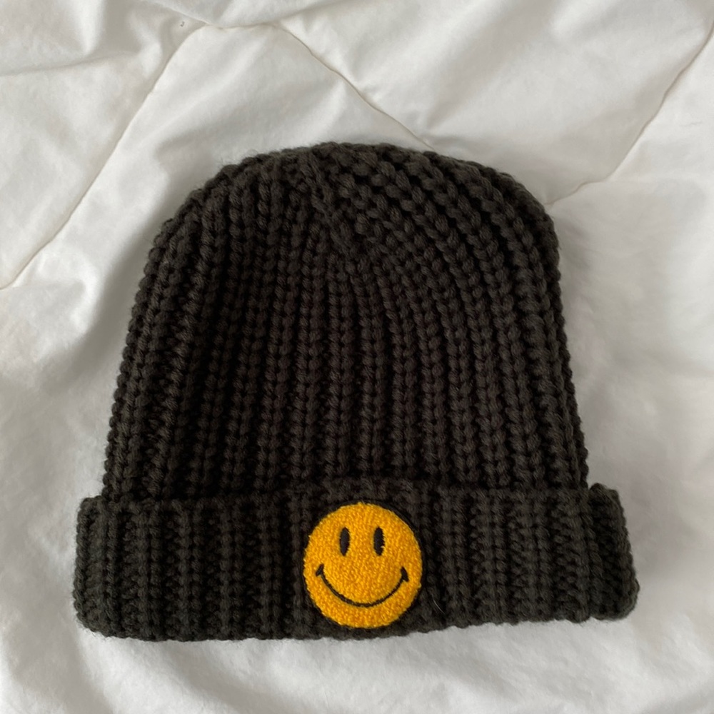 Urban outfitters smiley smile beanie